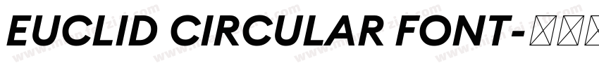 EUCLID CIRCULAR FONT字体转换